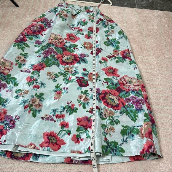 NWT BHLDN Apron-Top Jacquard Midi Dress Floral Spaghetti Strap Dress Size Small - Picture 13 of 15